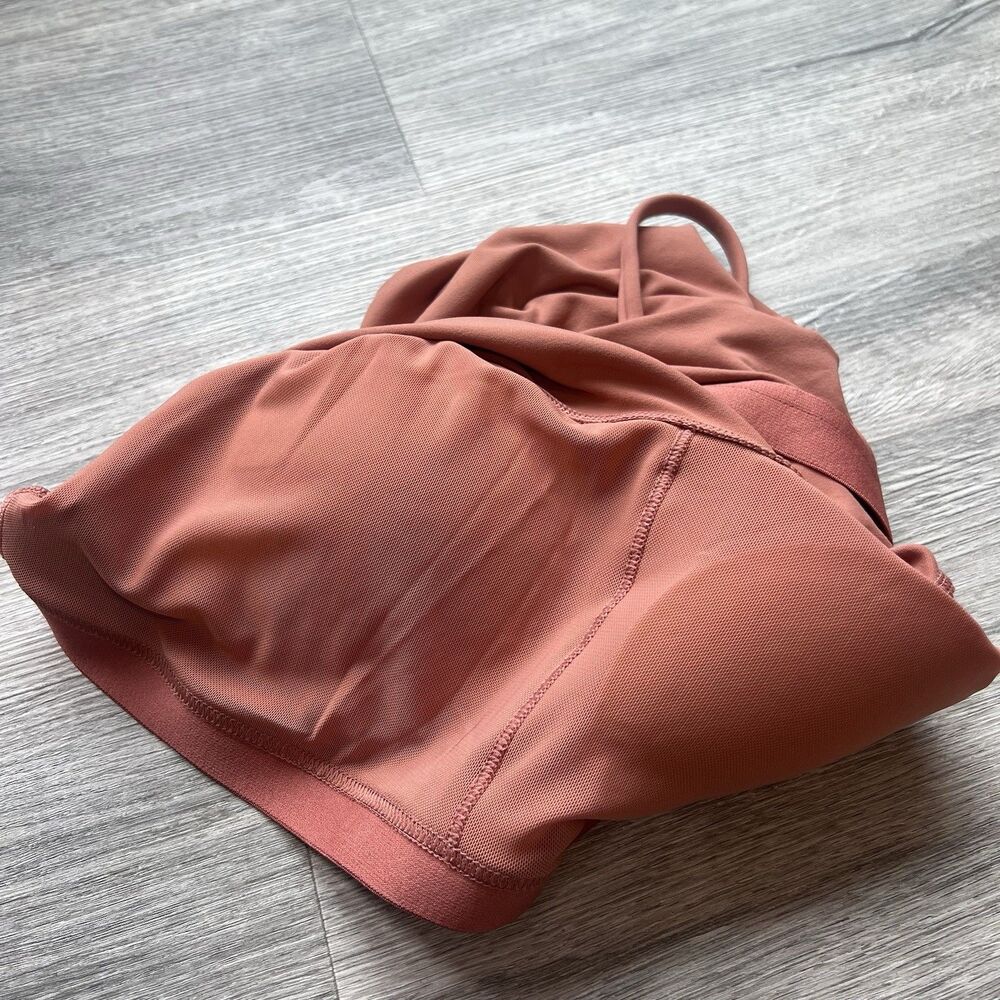 Lemedy Women Padded Sports Bra Fitness‎ dark orange Workout Running yoga NWT XL - Picture 6 of 7